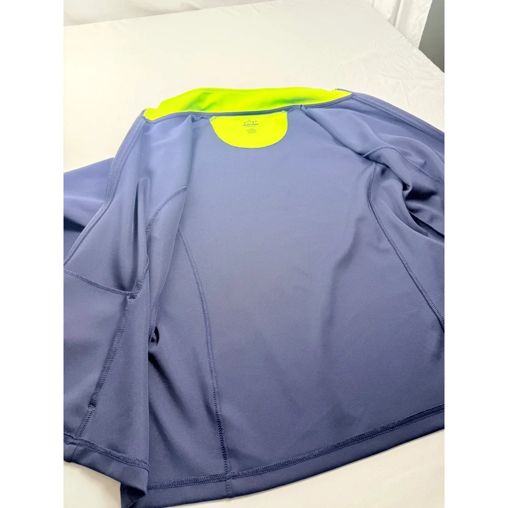 EP Pro Tour Tech L Navy Full Zip Performance Golf Jacket Stretch